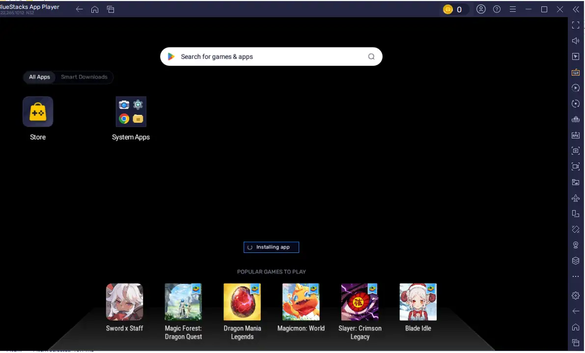 Spotify APK installing inside BlueStacks
