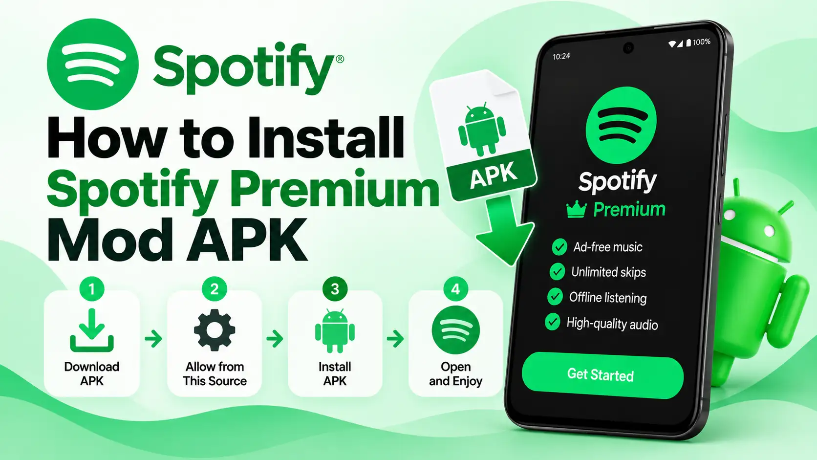 How to Install Spotify Premium Mod APK