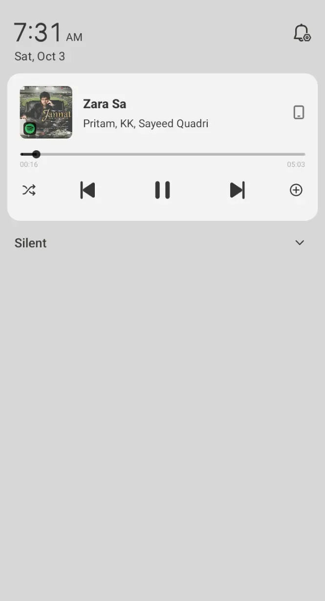 Zara Sa playing in the background with Spotify Premium APK
